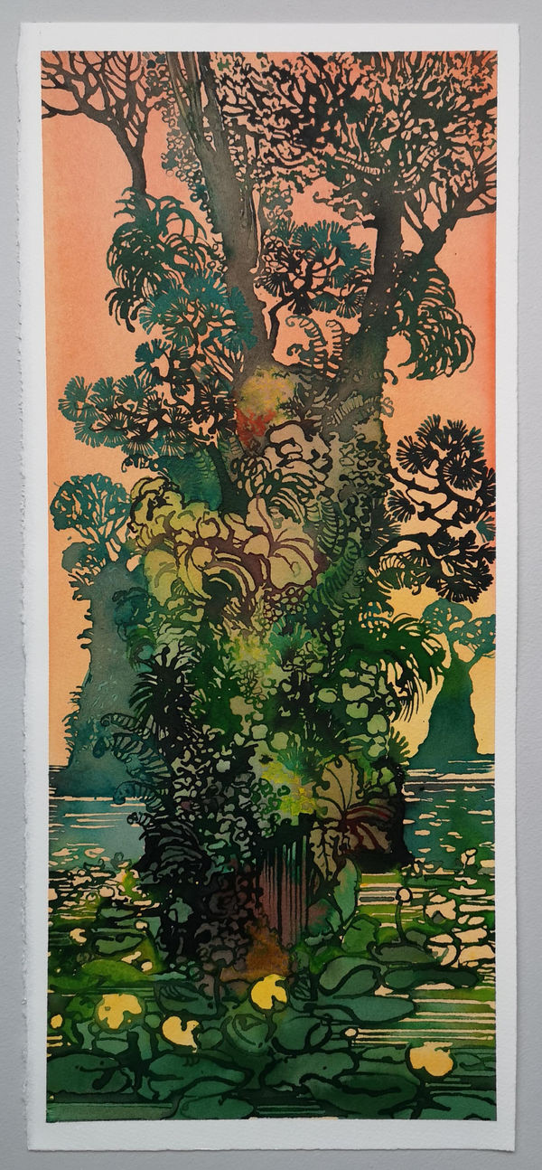 contemporary art mixed media painting