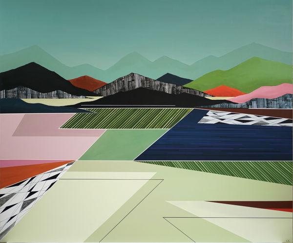 contemporary art geometric painting