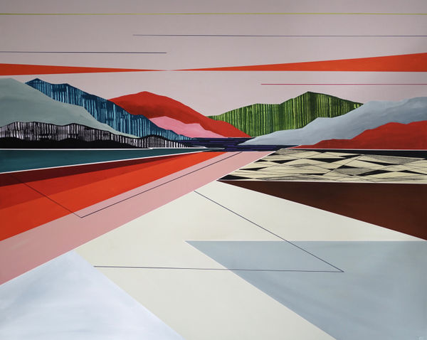 contemporary art geometric painting