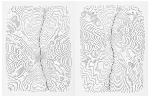 Ingo Fr&ouml;hlich, Paare (Archiv), 2009-2012, Bleistift auf Papier, 70 x 50 cm