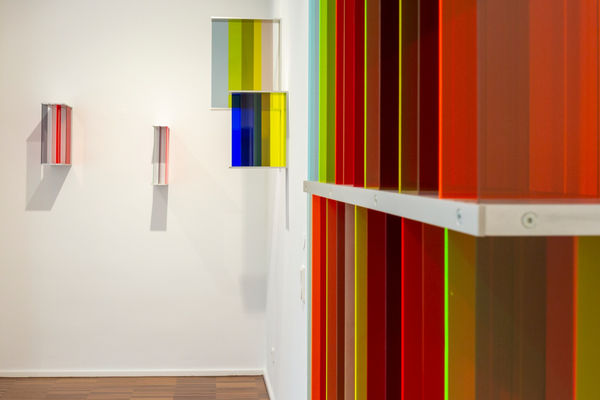 Bettina Bürkle, Yellow Fields, Ausstellungsansicht