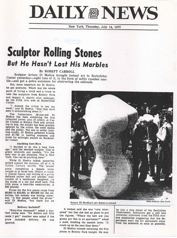 Arturo Di Modica Daily News