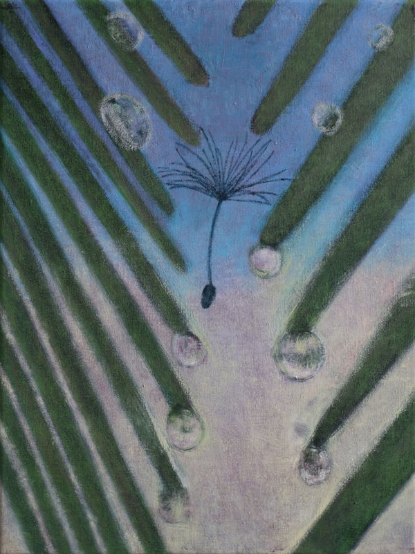 Bohyeon Hwang, In search of dandelion territory, 2024, Oil on canvas, 40 x 30 cm