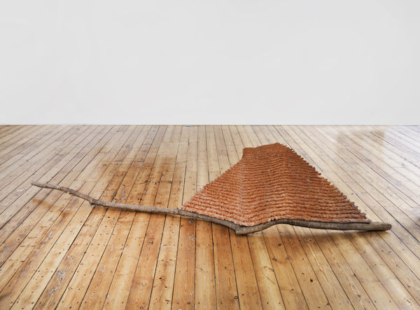 Giuseppe Penone Structure of Time 1992 wood and clay 69.9 x 353 x 73.7 cm