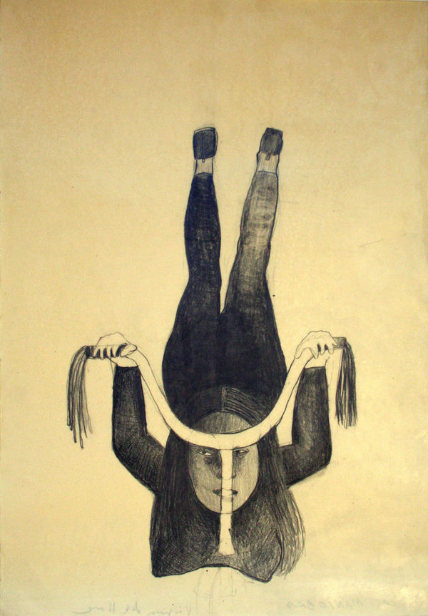 La Maniobra 2008 pencil on paper waxed 63 x 43,5 cm