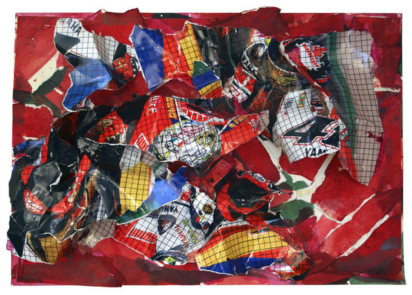 Malcolm Morley, Motocross Collage, 2007