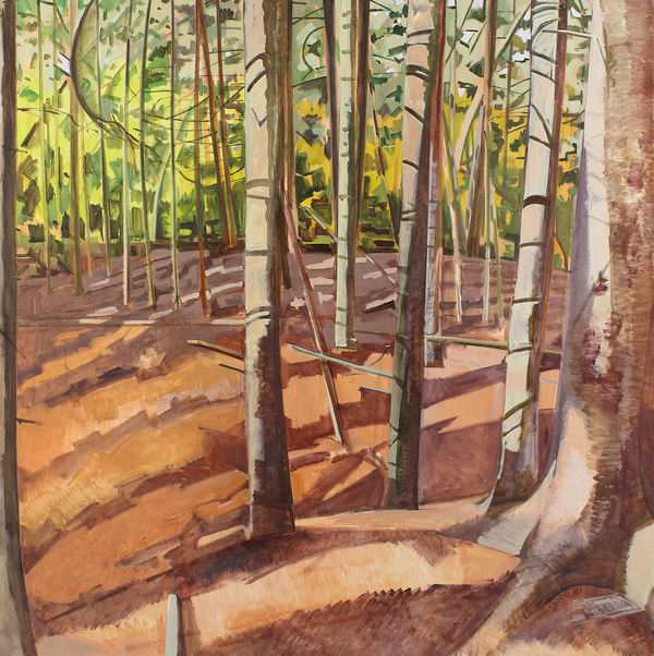 Lois Dodd, Woods, 1981