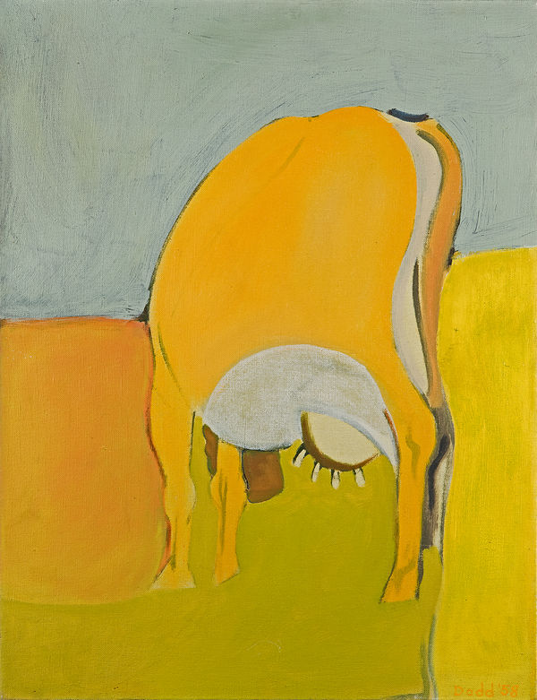 Lois Dodd, Yellow Cow, 1958