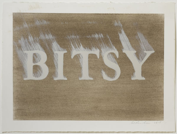 Ed Ruscha, Bitsy, 2015