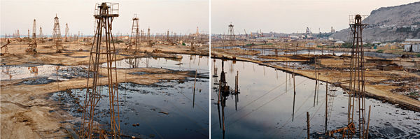 Edward Burtynsky, SOCAR Oil Fields #1ab, Baku, Azerbaijan, 2006