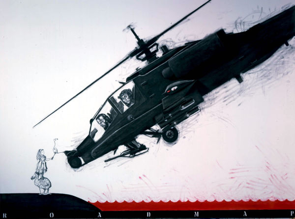 Enrique Chagoya, Road Map, 2004