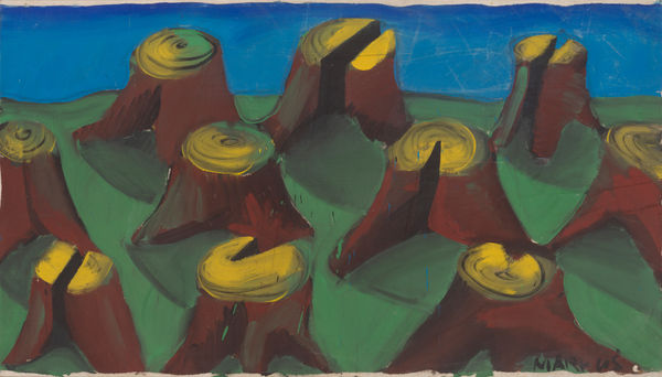 Markus Lüpertz, Baumstümpfe, 1966