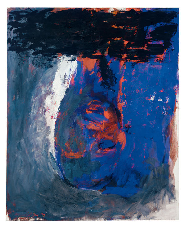Georg Baselitz, Schwarzer Kopf, 1978/79