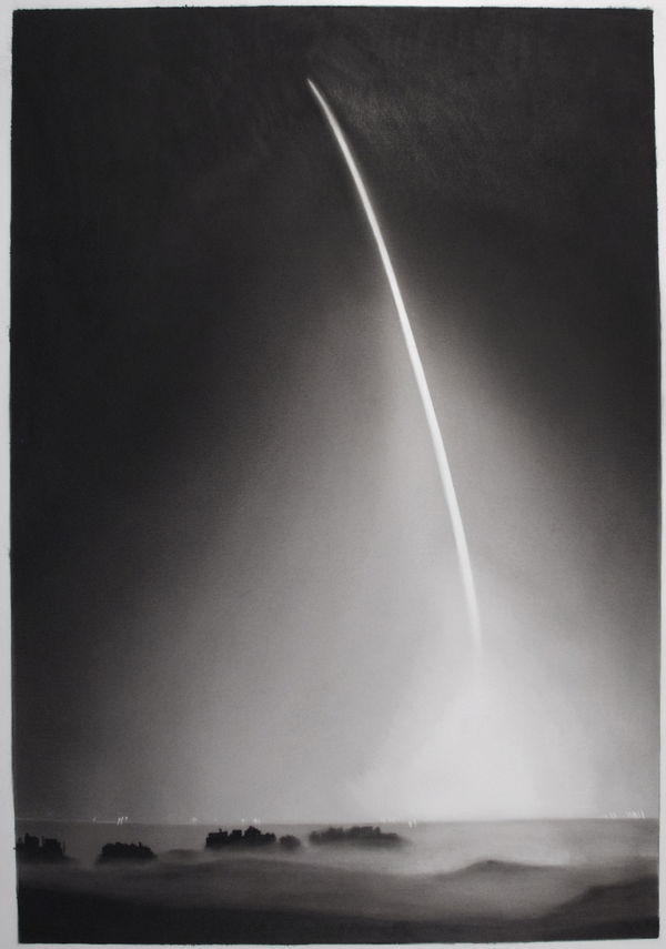 Robert Longo, Study for Missile Launch, 2012
