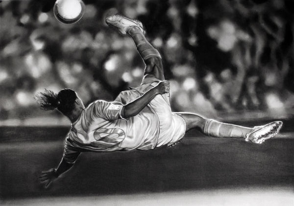 Robert Longo, Study of Soccer Player, 2012