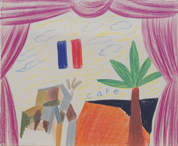 David Hockney, "Café" from Parade Triple Bill, 1979