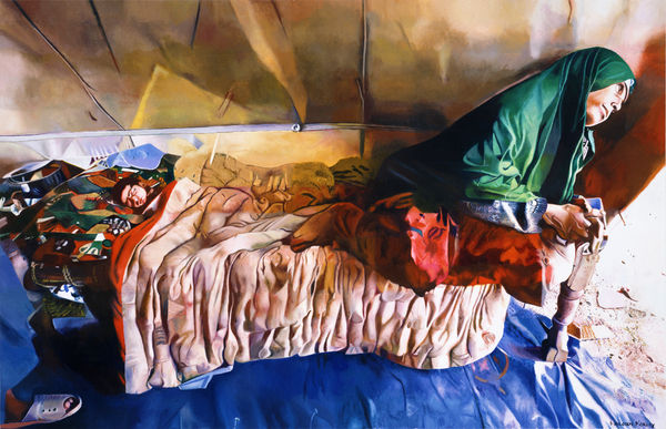 Malcolm Morley, Green Shawl, 2002