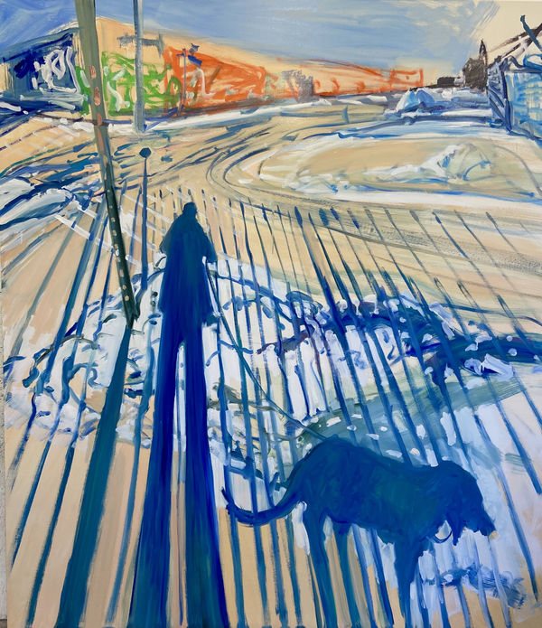 Deborah Brown, Cement Truck Tracks, 2021