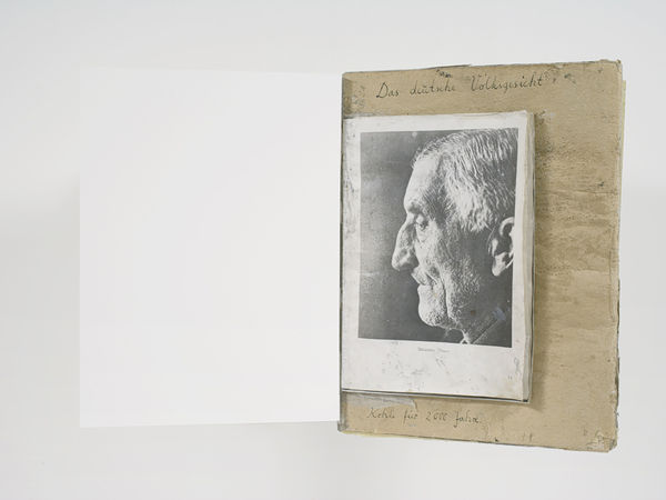 Anselm Kiefer, Das deutsche Volksgesicht. Kohle für 2000 Jahre (The Face of the German People. Coal for 2,000 Years), 1974