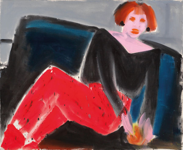 Karl-Horst Hödicke, La Donna in rosso, 1983