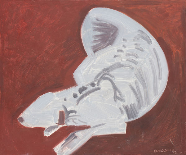 Lois Dodd, Untitled (Sleeping Dog), 1996