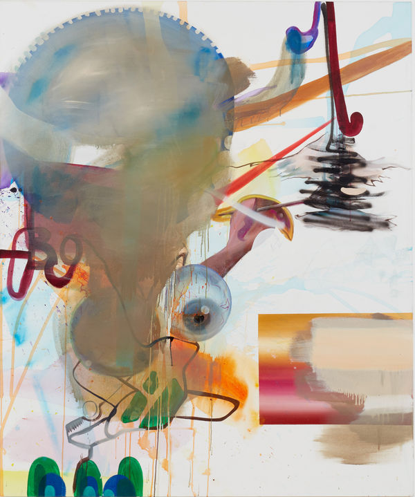 Albert Oehlen, Farbe in Bäumen (Color in Trees), 2005