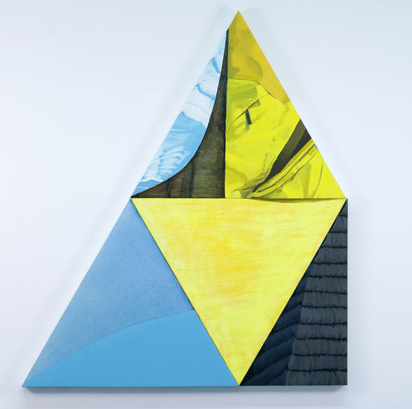 Steve Budington, Partial Map with Rain Jacket, 2016- 2018