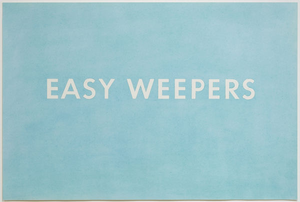 Ed Ruscha, Easy Weepers, 1975