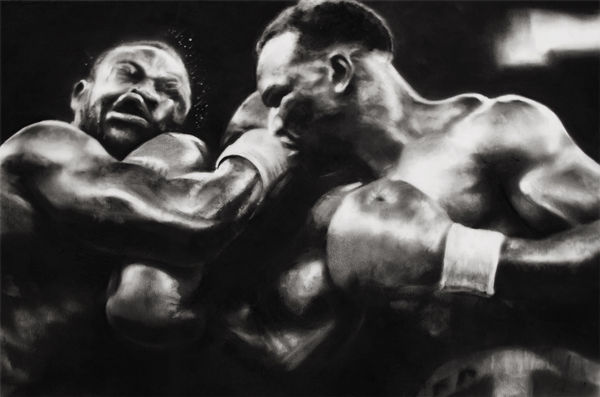 Robert Longo, Study of Boxers, 2012