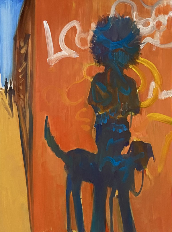 Deborah Brown, Self-Portrait with Trout and Fur Hood, 2021