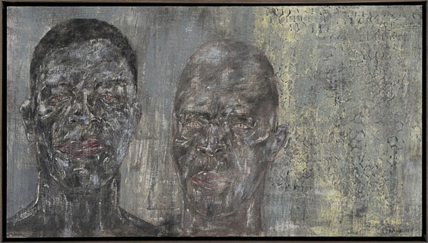 Leon Golub, Two Heads II, 1987