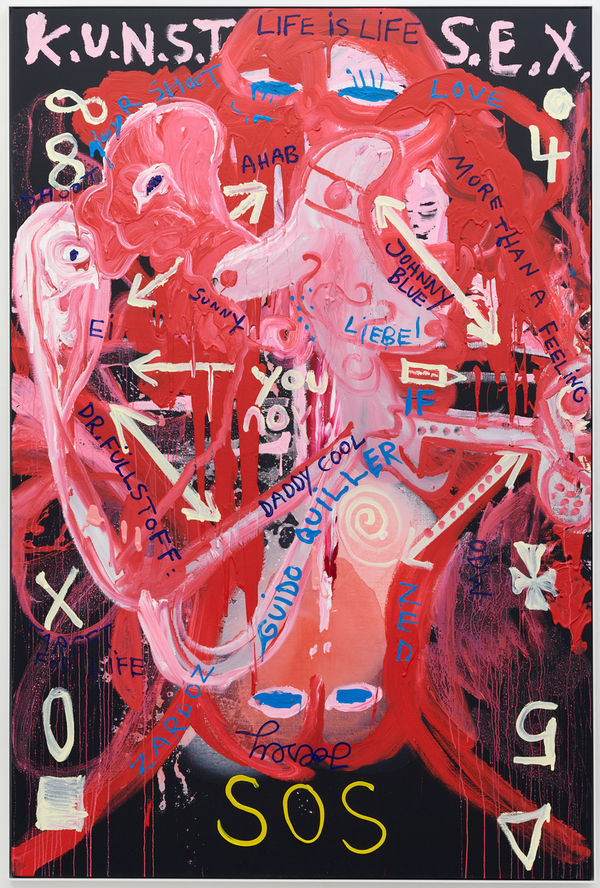 Jonathan Meese, DEINE FAHRRADTOUR "JE NACH PFROPF" WIRD NIT ABGEBLASEN, ICH SCHWÖRS BEIM JUPITERZ, 2018