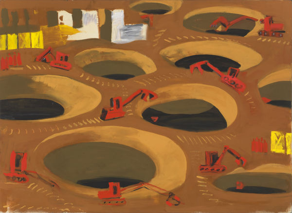 Karl-Horst Hödicke, Trichter-Teppich, 1995