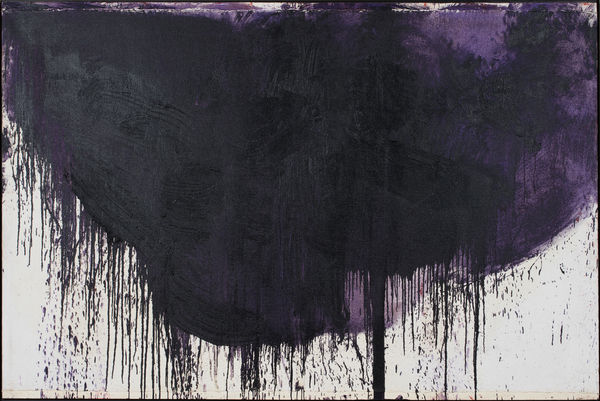 Hermann Nitsch, Schüttbild (Pour-painting), 1990