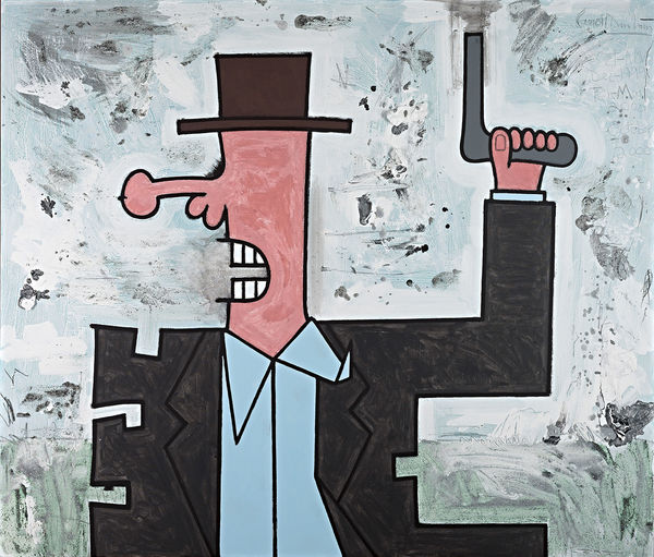 Carroll Dunham, Field, 2000