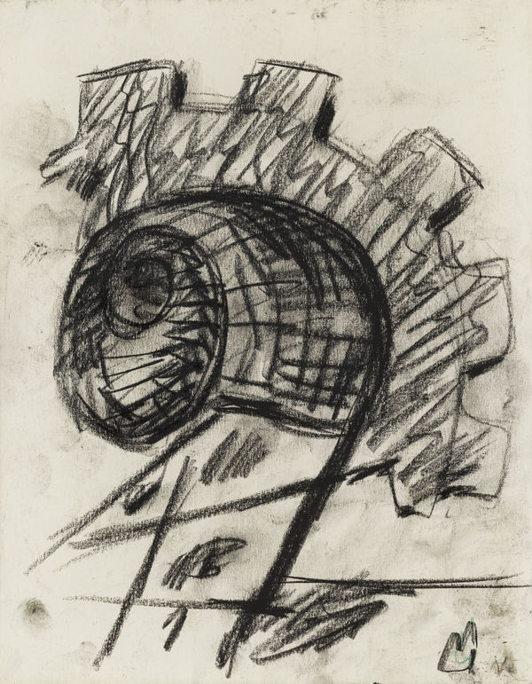 Markus Lüpertz, Ohne Titel - dithyrambisch III, 1974