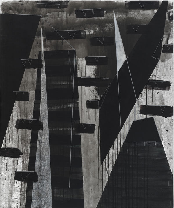 Torkwase Dyson, Black, A Perspective Hinge, 2018