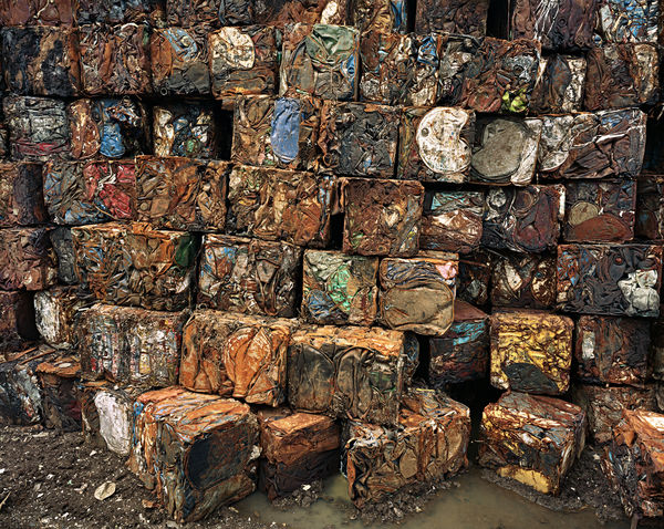 Edward Burtynsky, Densified Oil Drums #4, Hamilton, Ontario, Canada, 1997
