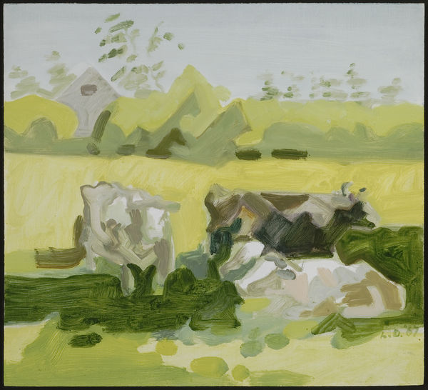 Lois Dodd, Cows, 1967