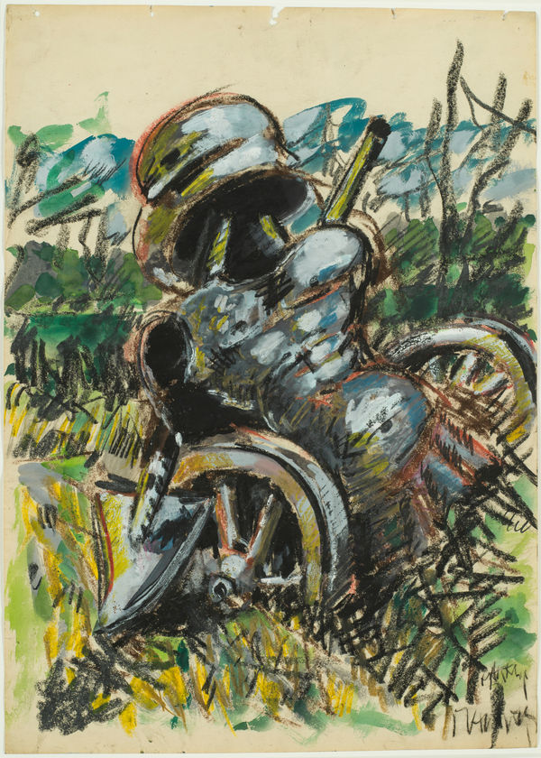 Markus Lüpertz, Schwarz-Rot-Gold, 1974 ca.