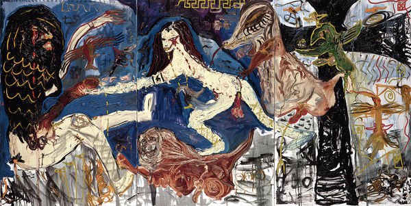 Jonathan Meese, Nofretete's Getreidesacklein, 2003