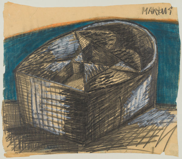 Markus Lüpertz, Studie zum Thema Konstruktivismus (Study on the subject of Constructivism), 1964, ca.