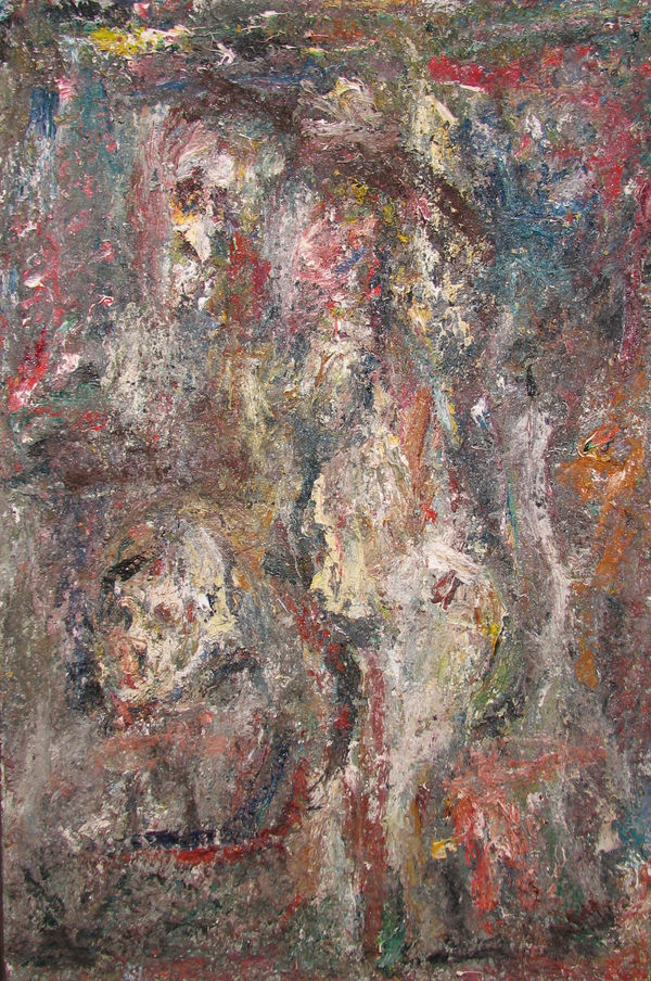 Eugène Leroy, Grand Nu et Figure, 1977