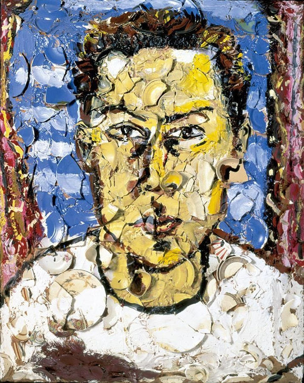 Julian Schnabel, Self-Portrait in White Tee Shirt, 1987