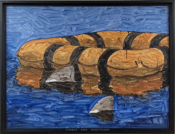 Neil Jenney, Threat and Sanctuary, 1969