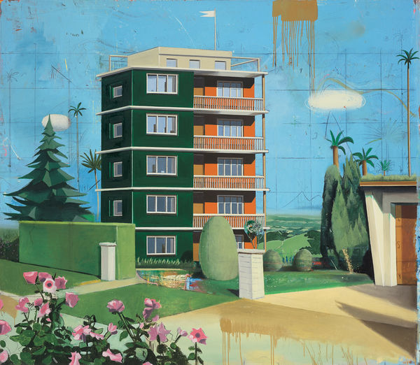 Matthias Weischer, Bulgarisches Haus, 2001