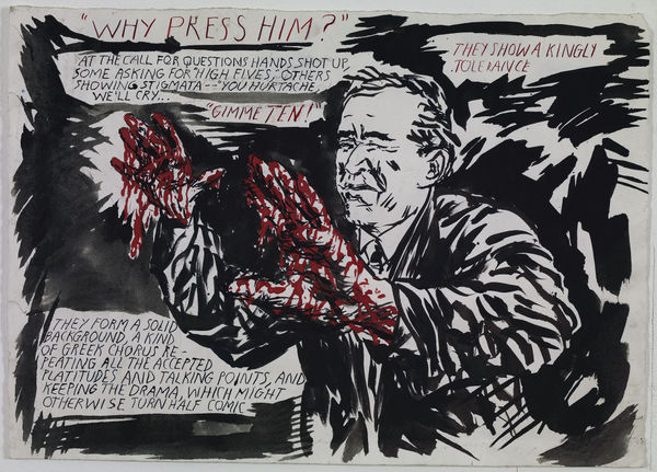 Raymond Pettibon, No Title (Why press him?), 2007