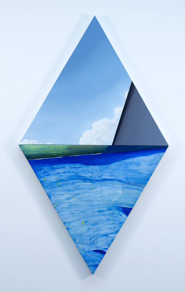 Steve Budington, Partial Map with Cloud, 2016- 2018