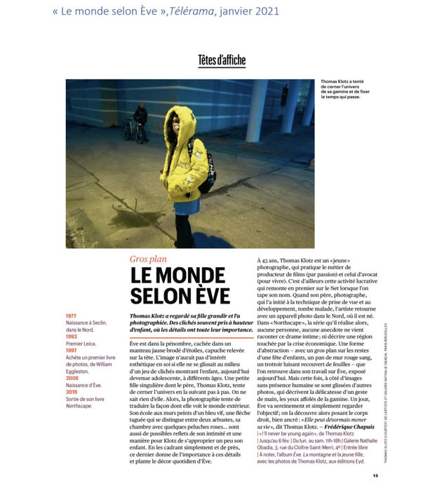 TELERAMA, Le monde selon Eve