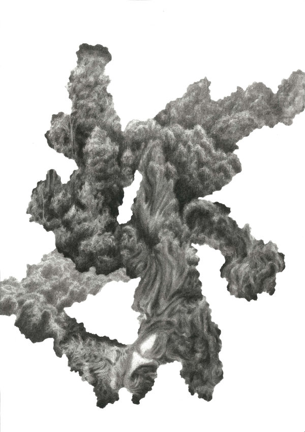 Jonathan Silverman Parallels - Absorption Charcoal on paper 60 x 40cm £2,350